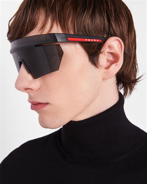 visiera prada|prada rossa eyewear.